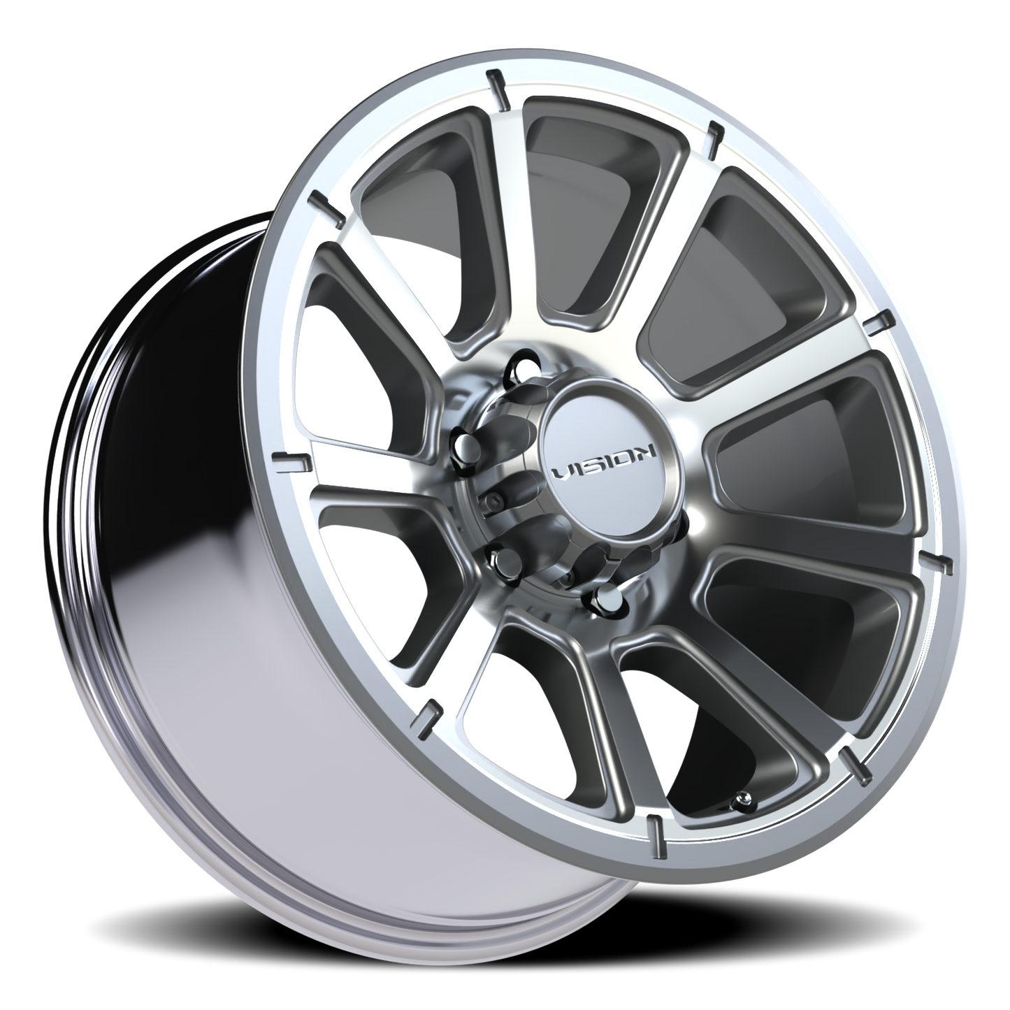 Vision Turbine 18X9 Gunmetal Machined Face Wheel