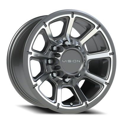 Vision Turbine 17X8.5 Gunmetal Machined Face Wheel