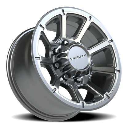 Vision Turbine 17X8.5 Gunmetal Machined Face Wheel