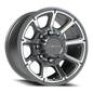 Vision Turbine 17X8.5 Gunmetal Machined Face Wheel