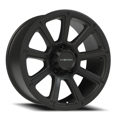 Vision Turbine 20X9 Matte Black Wheel