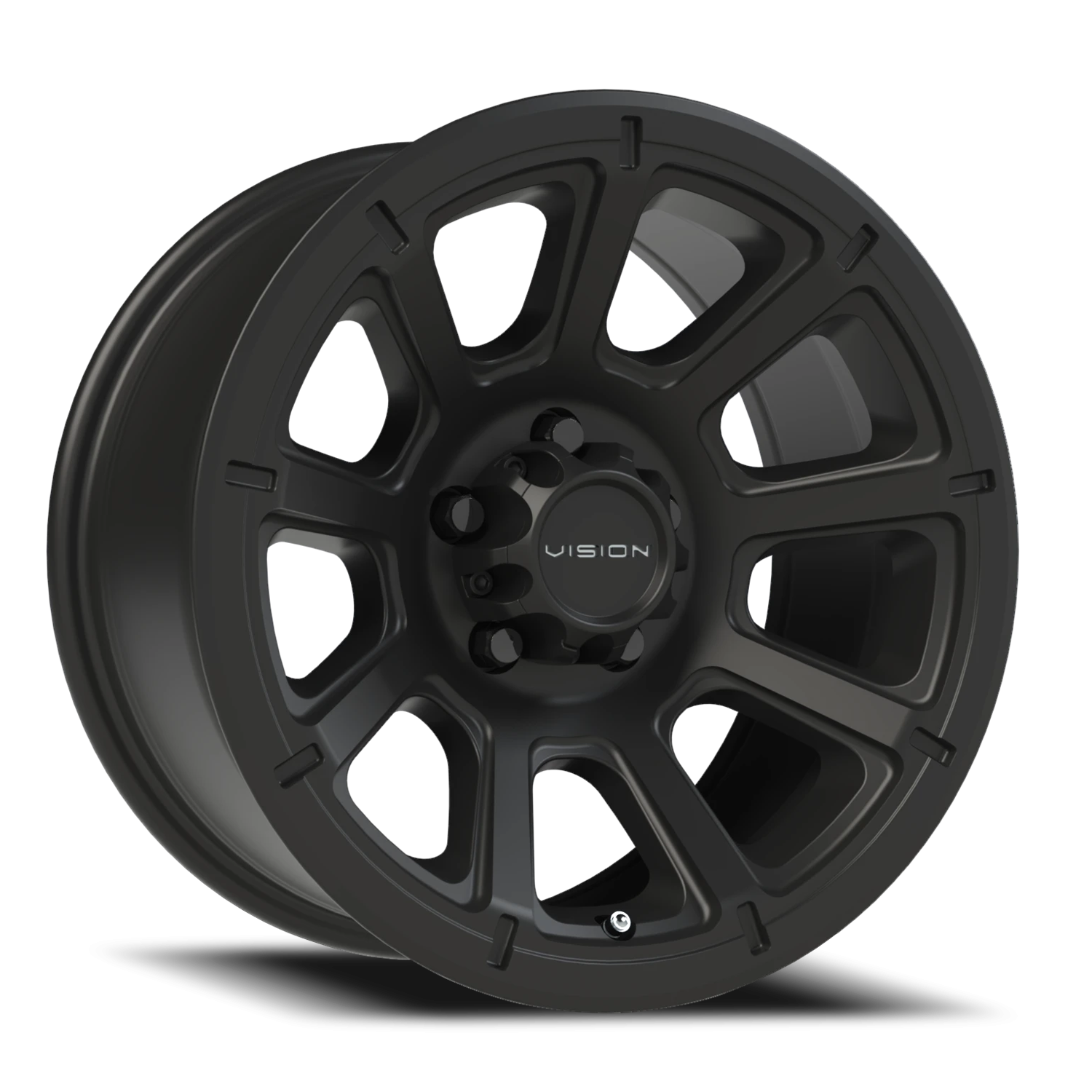 Vision Turbine 16X8 Matte Black Wheel