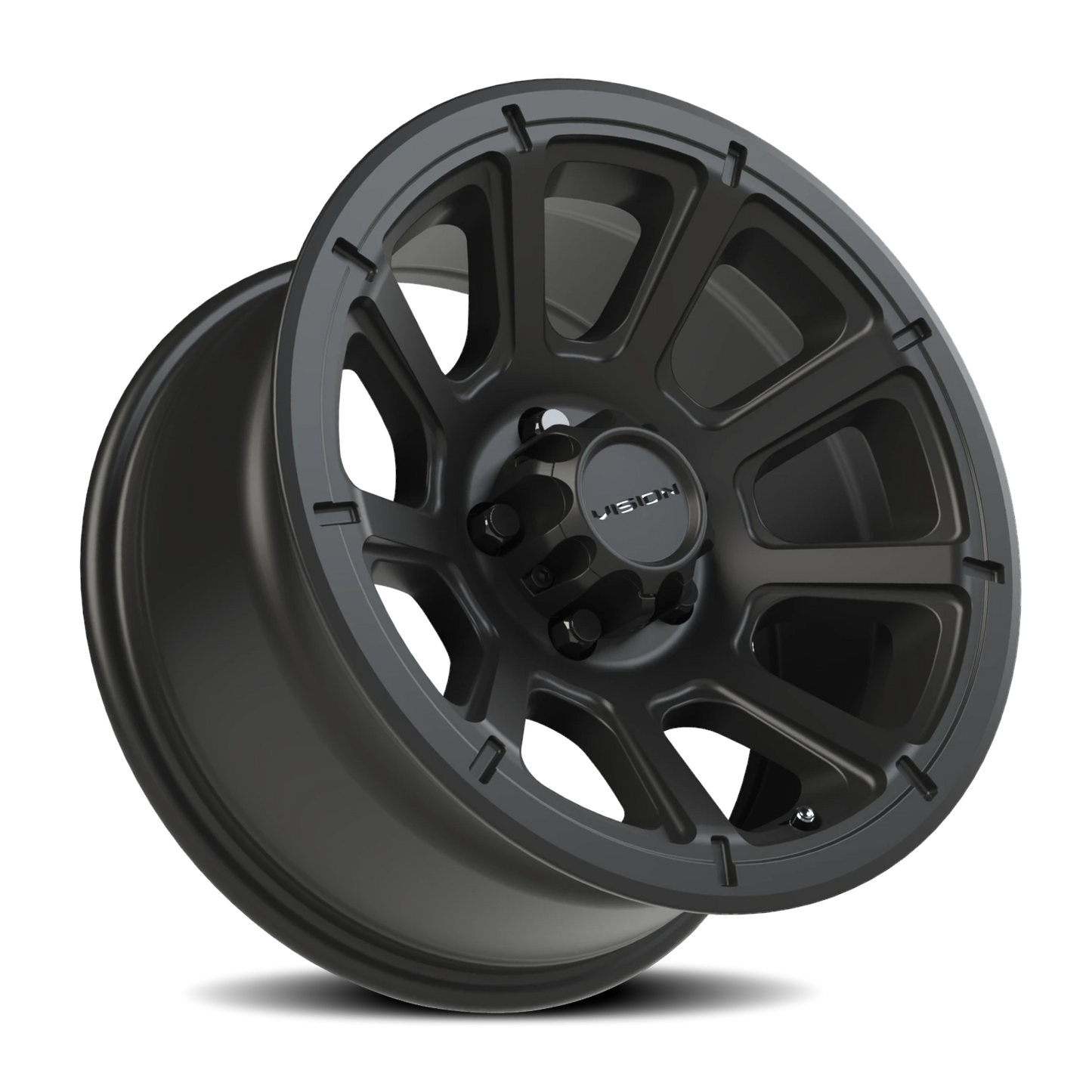 Vision Turbine 16X8 Matte Black Wheel