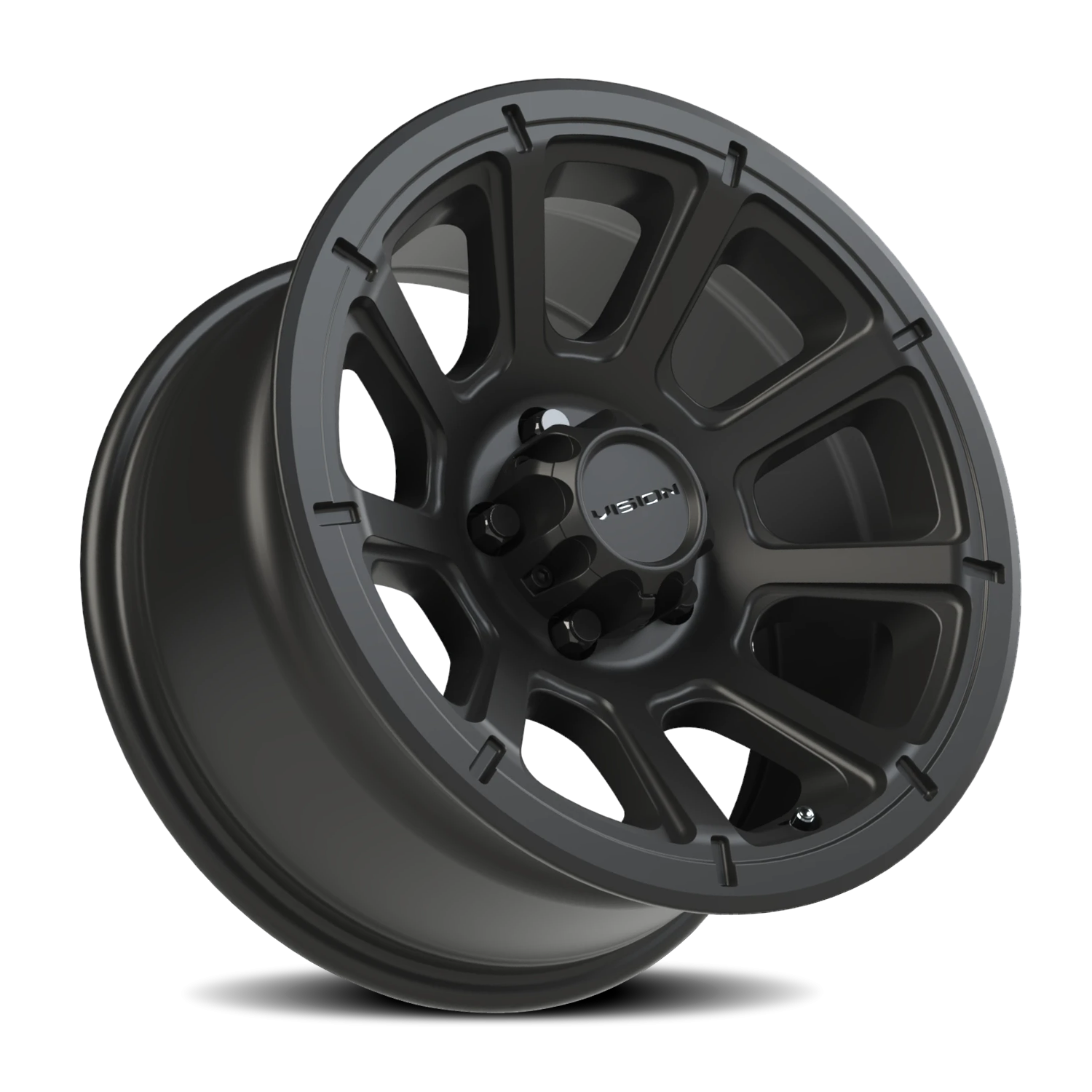 Vision Turbine 16X8 Matte Black Wheel