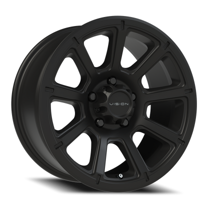 Vision Turbine 17X8.5 Matte Black Wheel