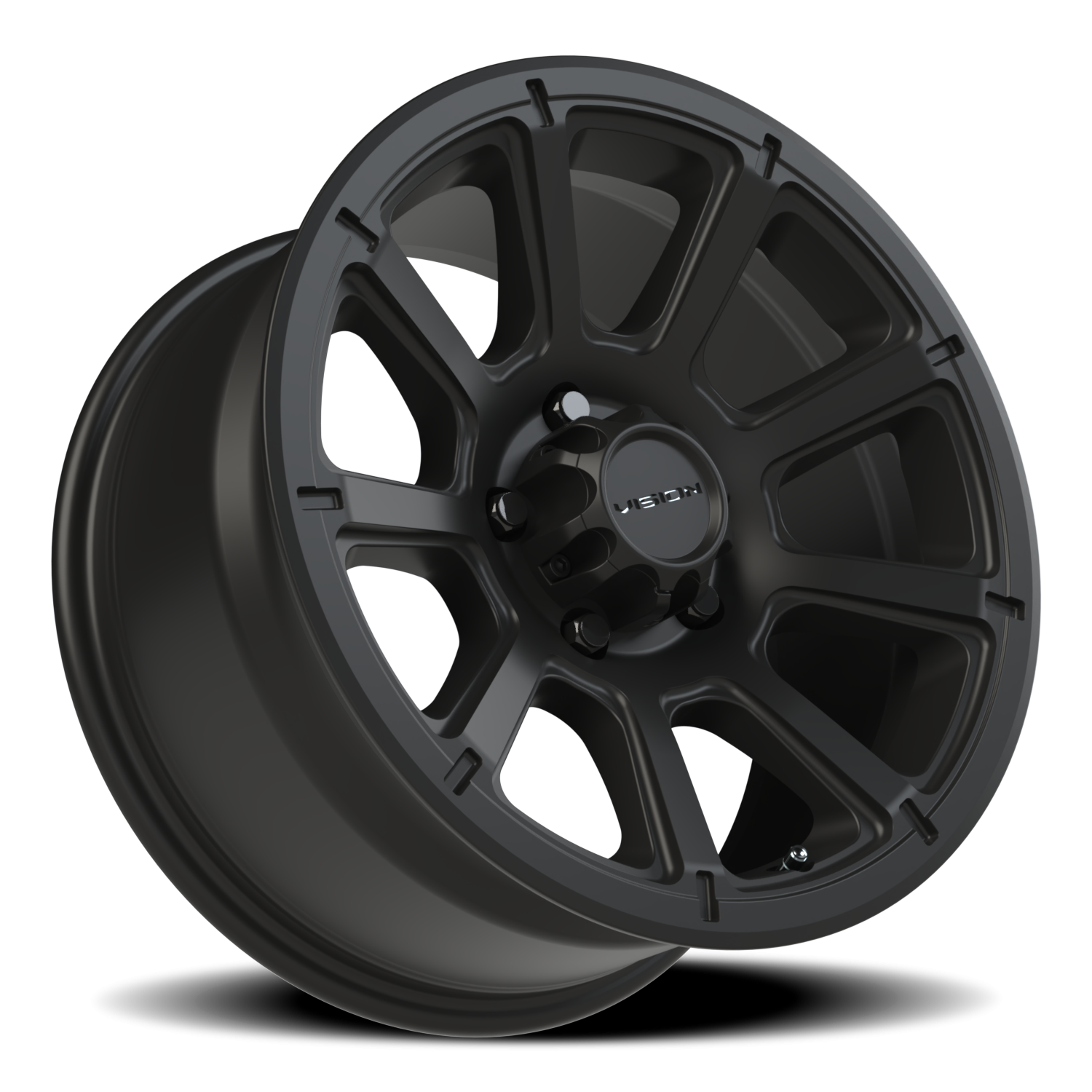 Vision Turbine 17X8.5 Matte Black Wheel