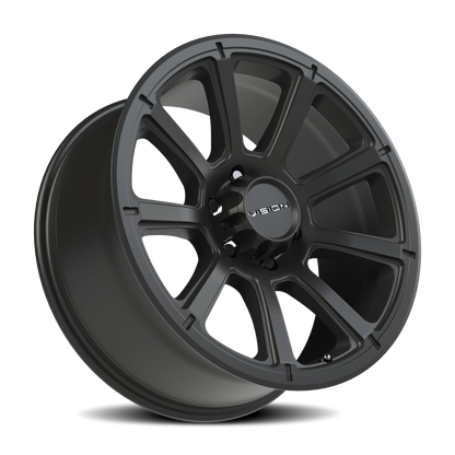 Vision Turbine 20X9 Matte Black Wheel