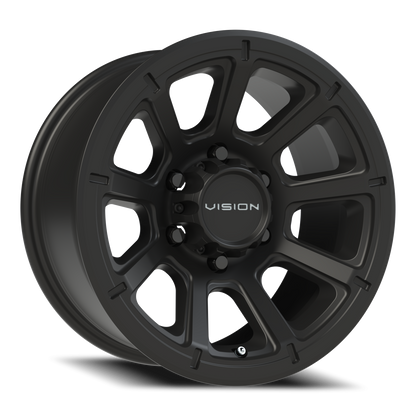 Vision Turbine 16X8 Matte Black Wheel