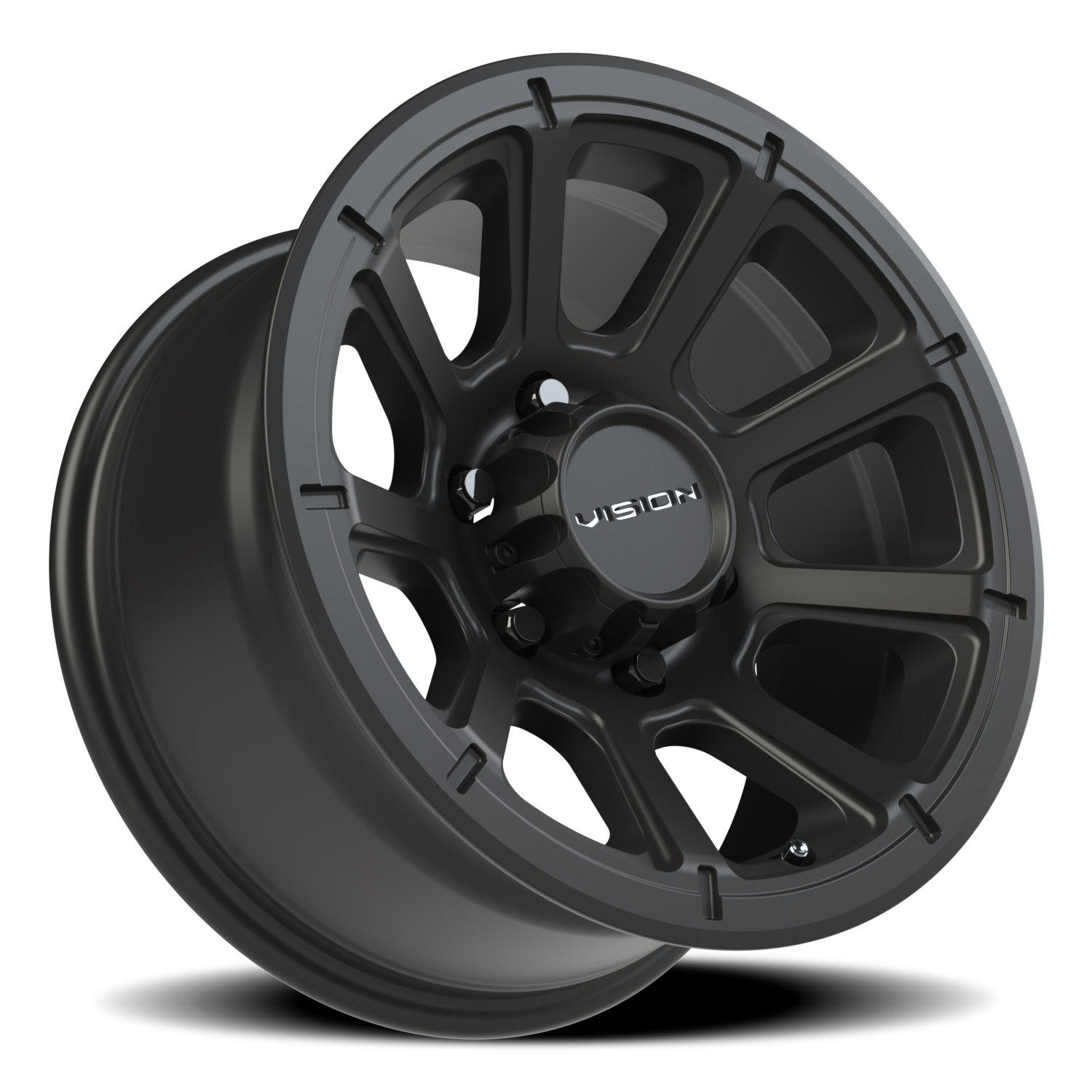 Vision Turbine 16X8 Matte Black Wheel
