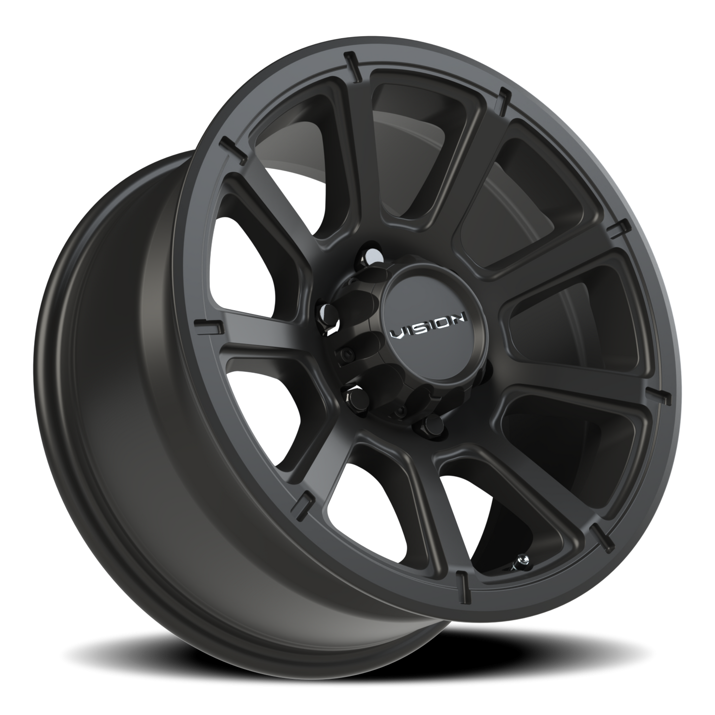 Vision Turbine 17X8.5 Matte Black Wheel