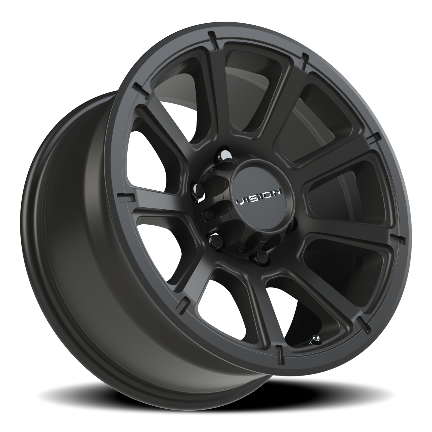 Vision Turbine 17X8.5 Matte Black Wheel