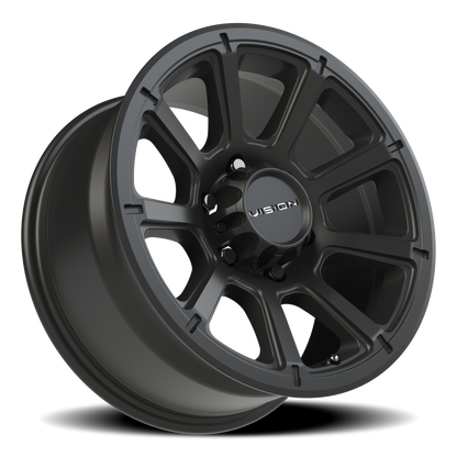 Vision Turbine 17X8.5 Matte Black Wheel