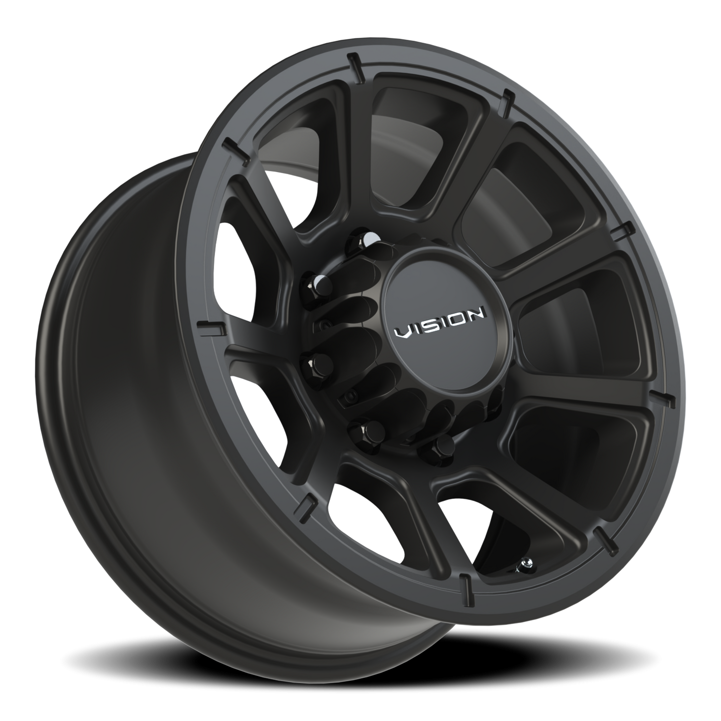 Vision Turbine 17X8.5 Matte Black Wheel