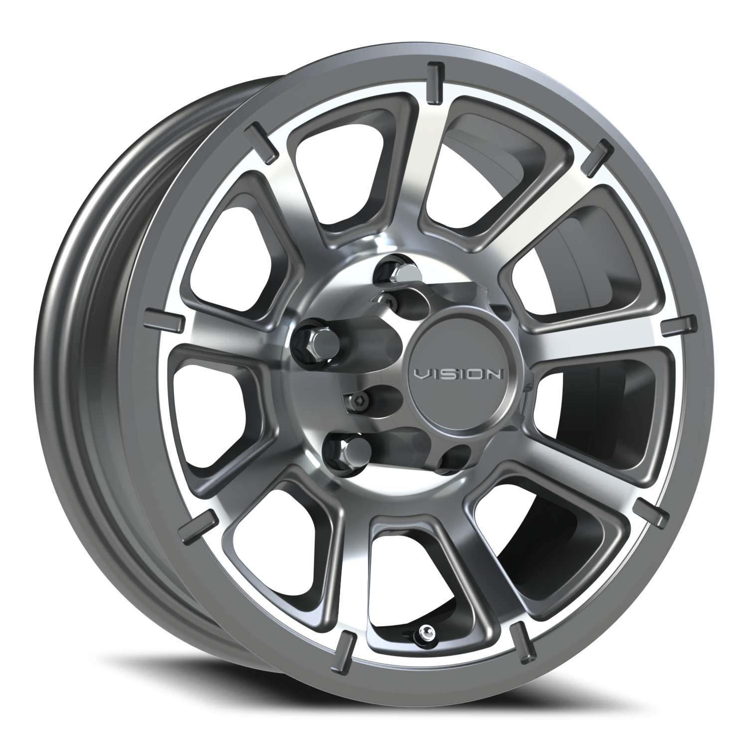 Vision Turbine 14X5.5 Gunmetal Machined Face Wheel