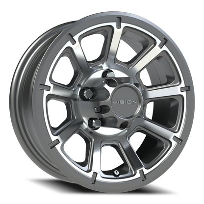 Vision Turbine 14X5.5 Gunmetal Machined Face Wheel