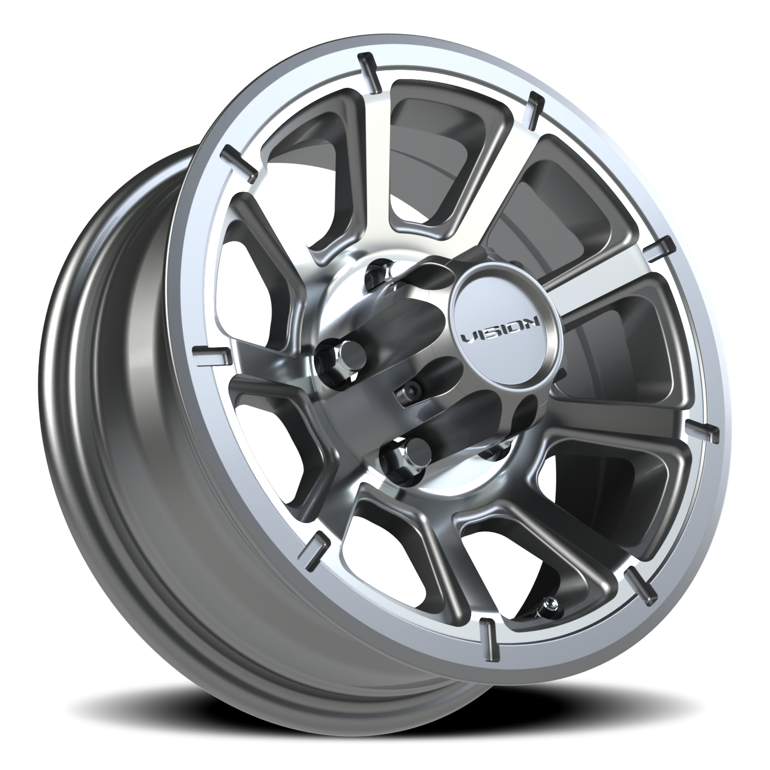 Vision Turbine 14X5.5 Gunmetal Machined Face Wheel