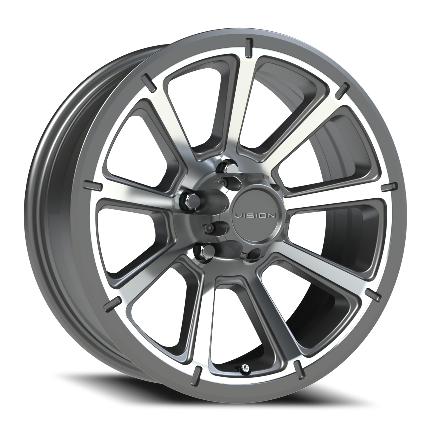 Vision Turbine 17X6.5 Gunmetal Machined Face Wheel