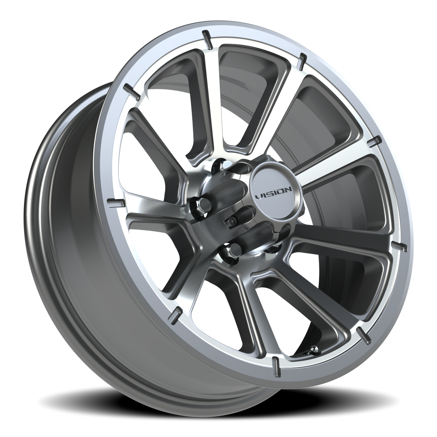 Vision Turbine 17X6.5 Gunmetal Machined Face Wheel