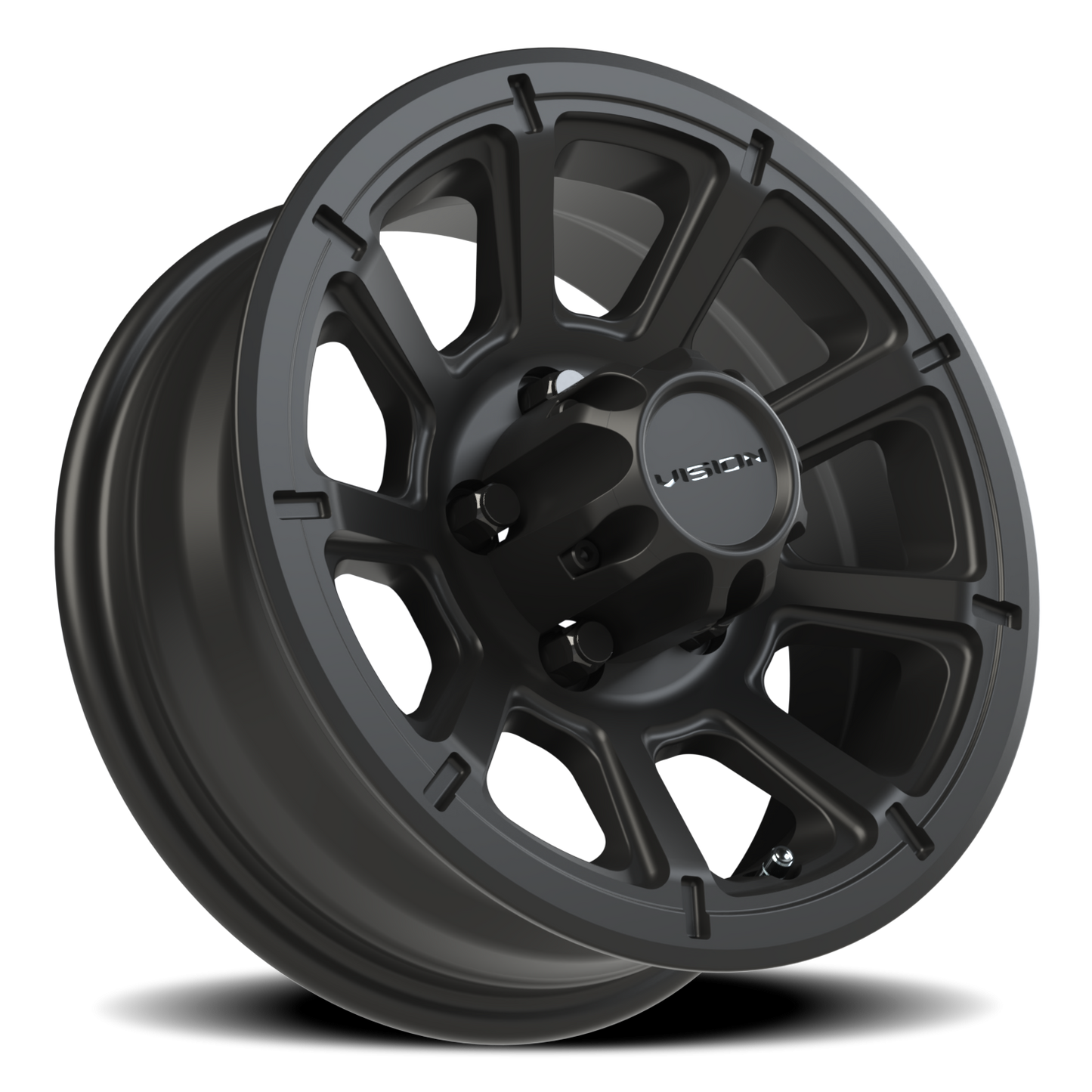 Vision Turbine 14X5.5 Matte Black Wheel
