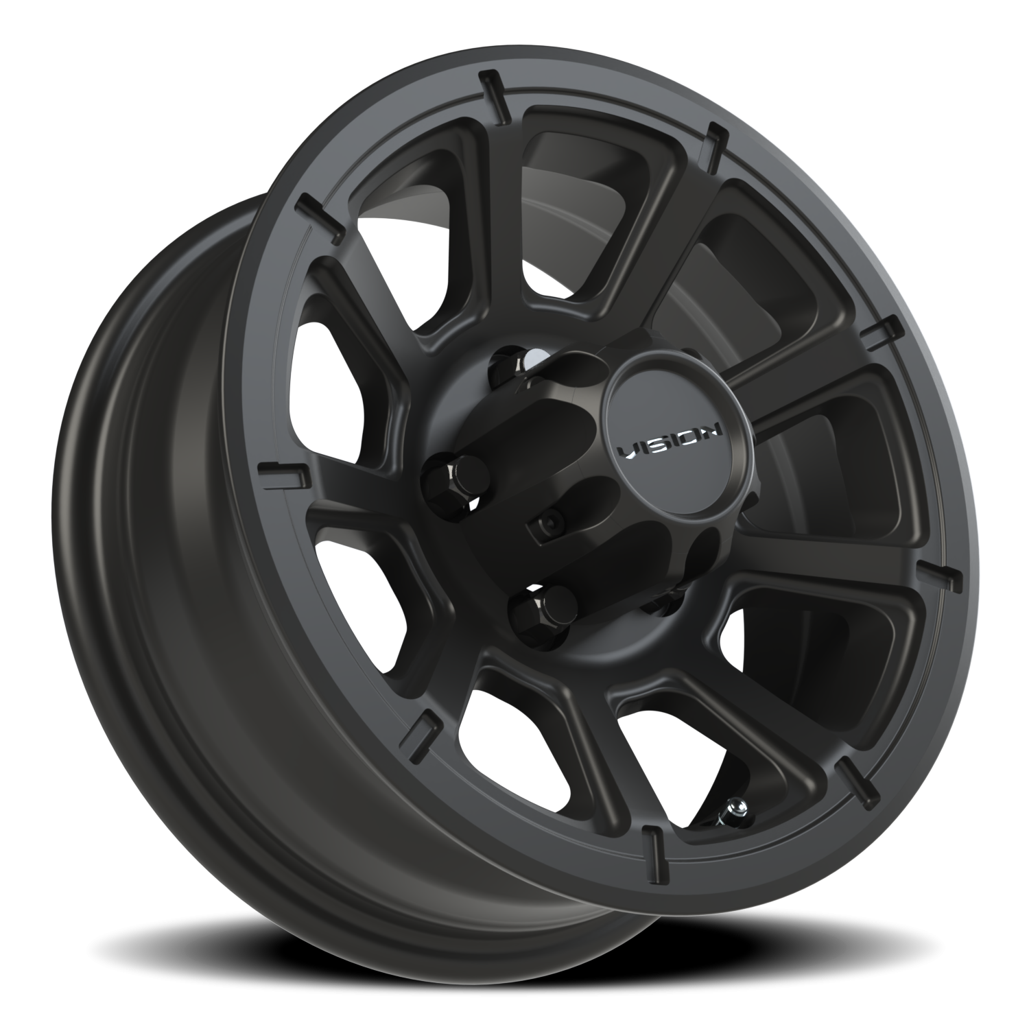 Vision Turbine 14X5.5 Matte Black Wheel