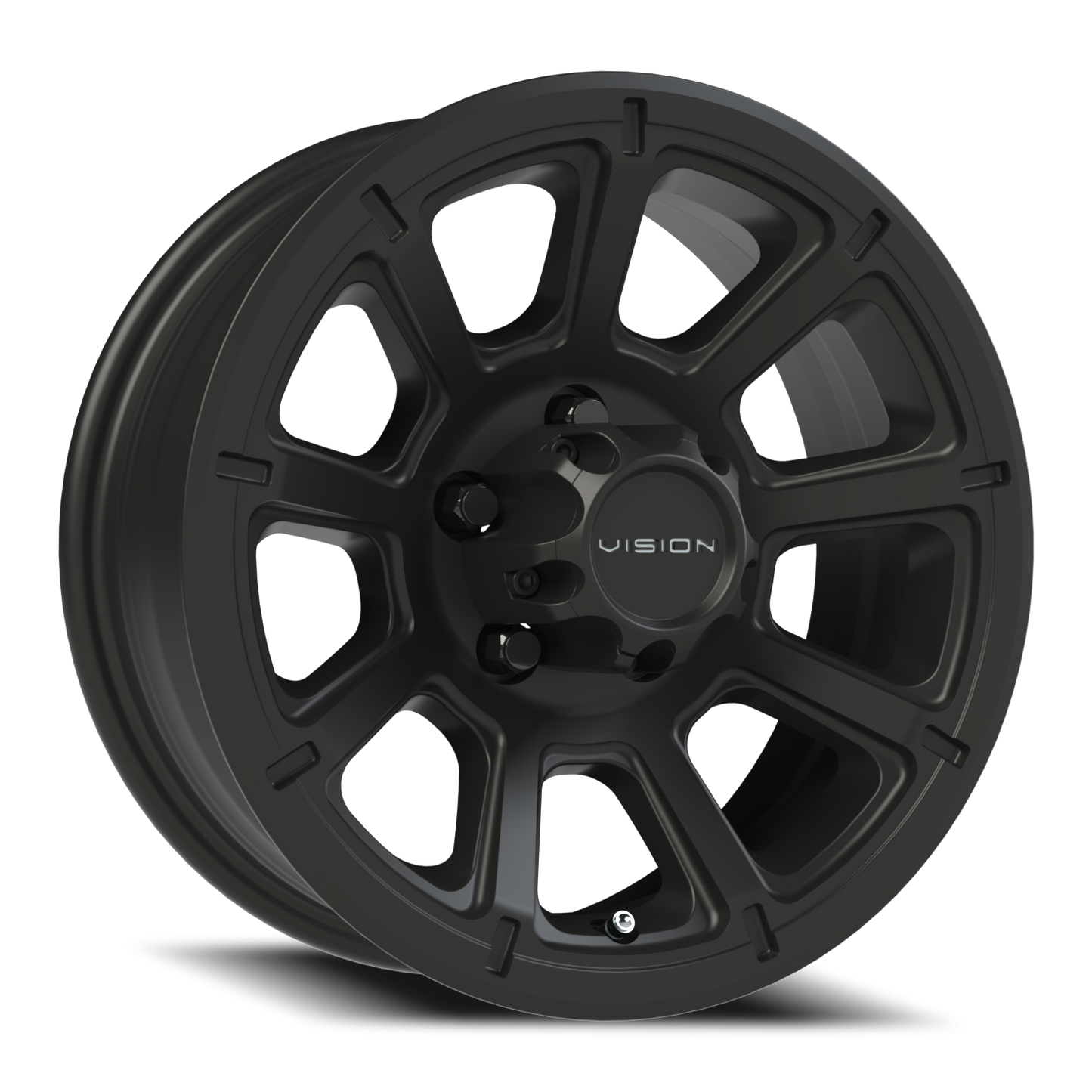 Vision Turbine 15X6 Matte Black Wheel