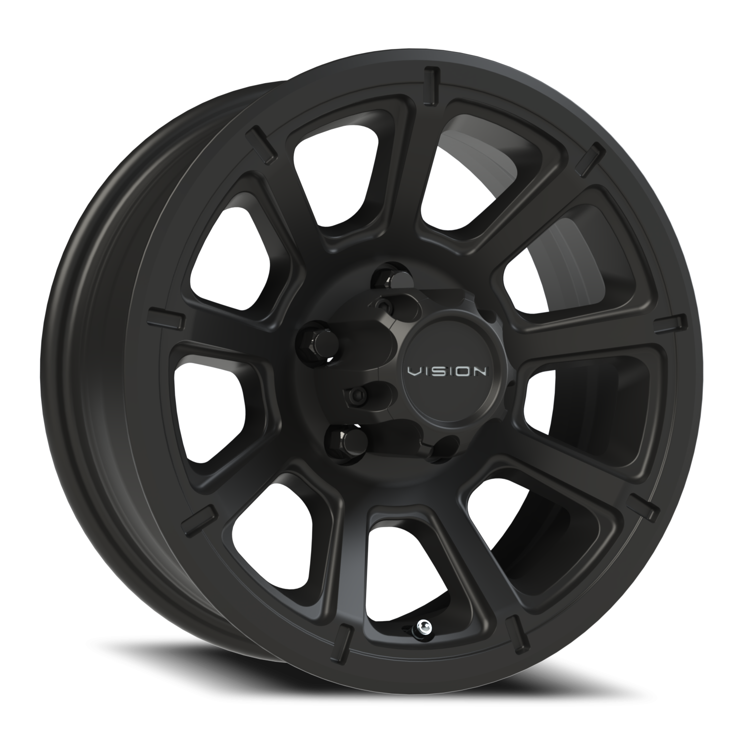 Vision Turbine 15X6 Matte Black Wheel