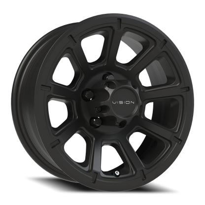 Vision Turbine 15X6 Matte Black Wheel