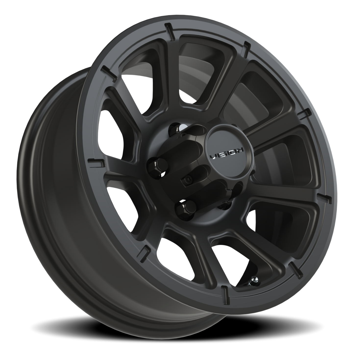 Vision Turbine 15X6 Matte Black Wheel