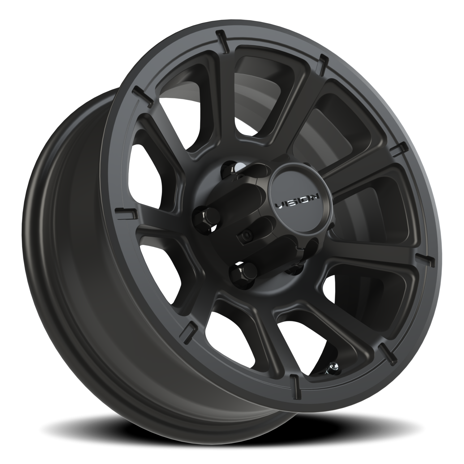 Vision Turbine 15X6 Matte Black Wheel