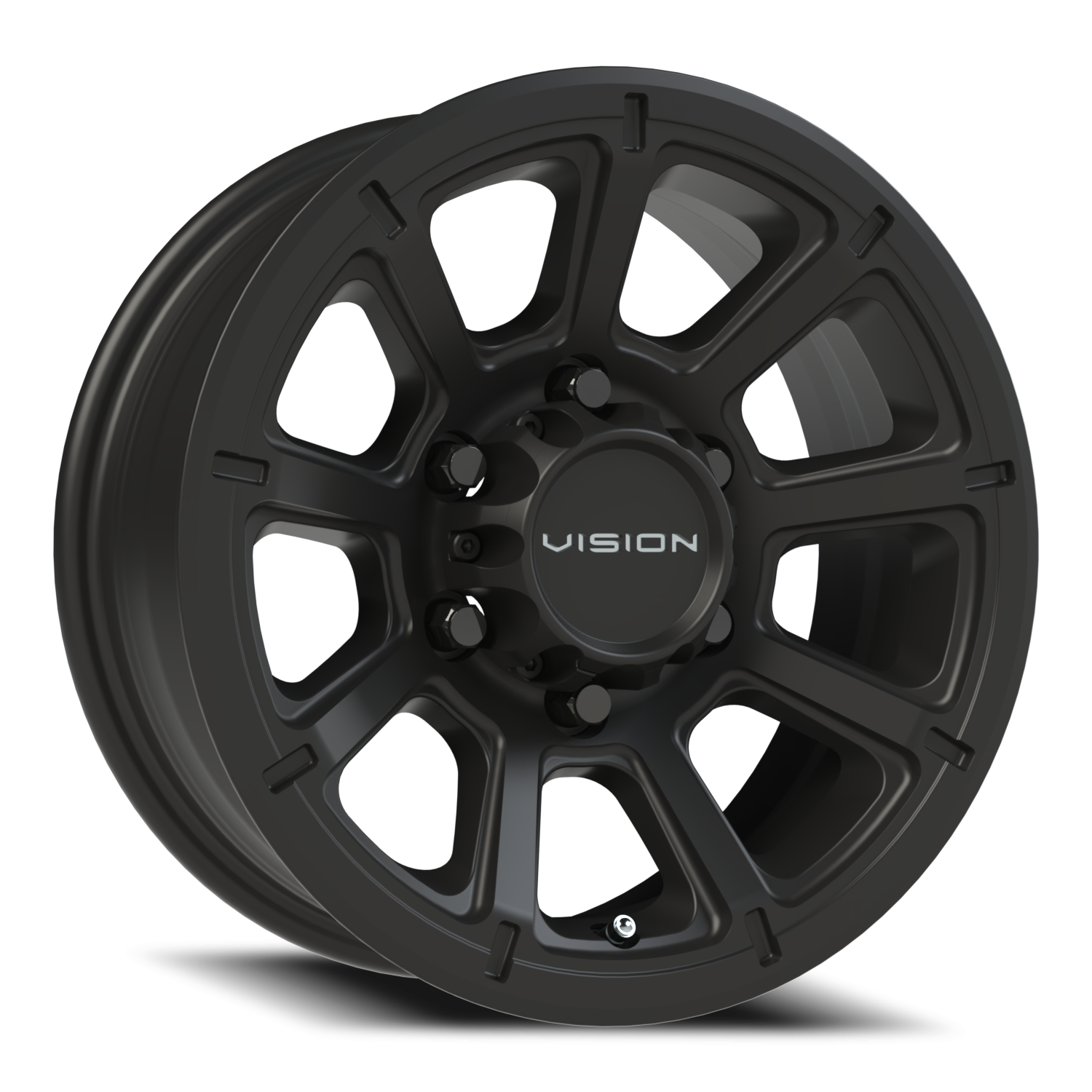 Vision Turbine 15X6 Matte Black Wheel