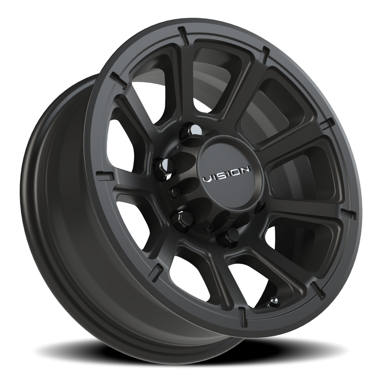 Vision Turbine 15X6 Matte Black Wheel