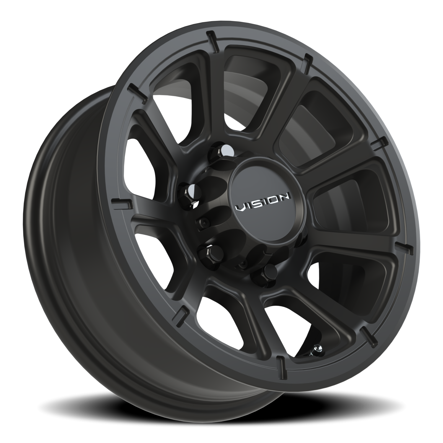 Vision Turbine 15X6 Matte Black Wheel