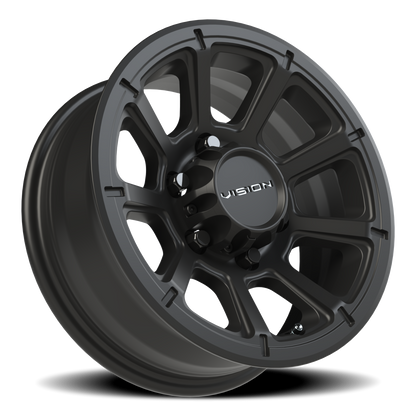 Vision Turbine 15X6 Matte Black Wheel