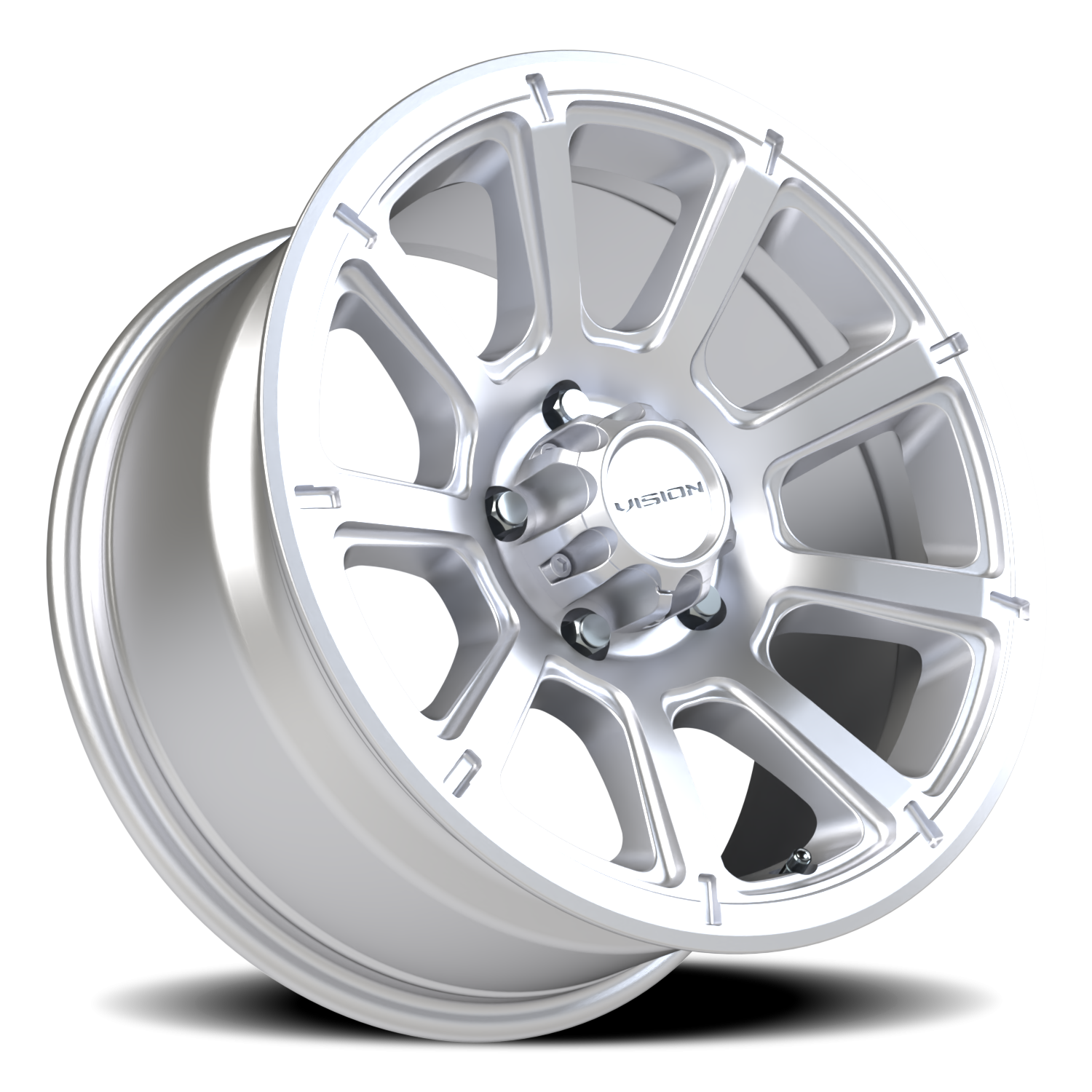 Vision Turbine 17X8.5 Winter Paint-Silver( Salt Resistant) Wheel