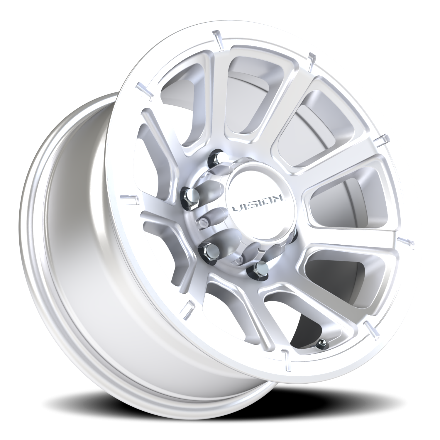 Vision Turbine 16X8 Winter Paint-Silver( Salt Resistant) Wheel