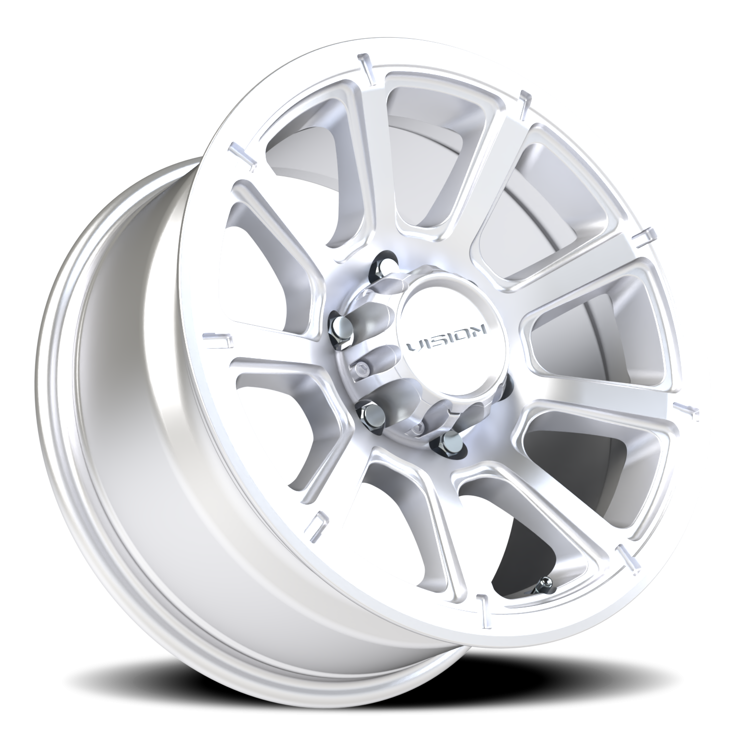 Vision Turbine 17X8.5 Winter Paint-Silver( Salt Resistant) Wheel