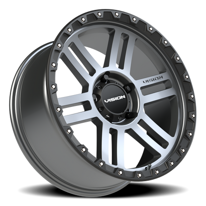 Vision MANX2 20X9 Satin Grey Wheel