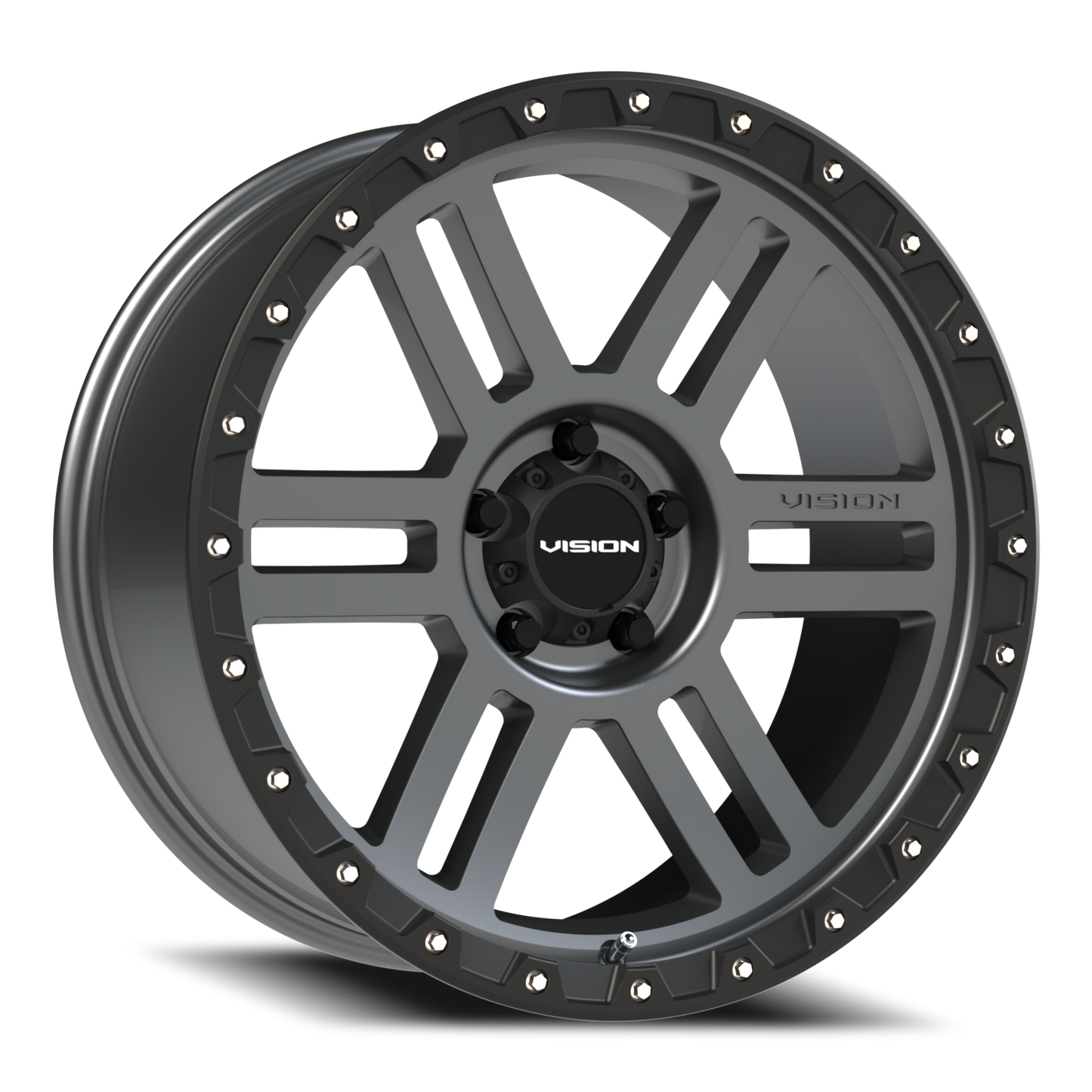 Vision MANX2 20X9 Satin Grey Wheel