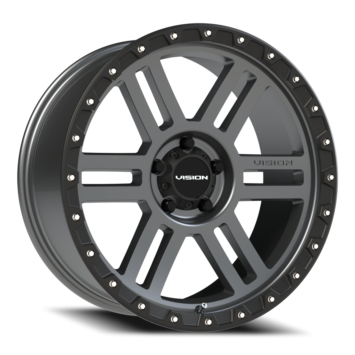 Vision MANX2 20X9 Satin Grey Wheel
