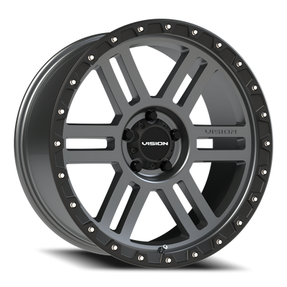 Vision MANX2 20X9 Satin Grey Wheel
