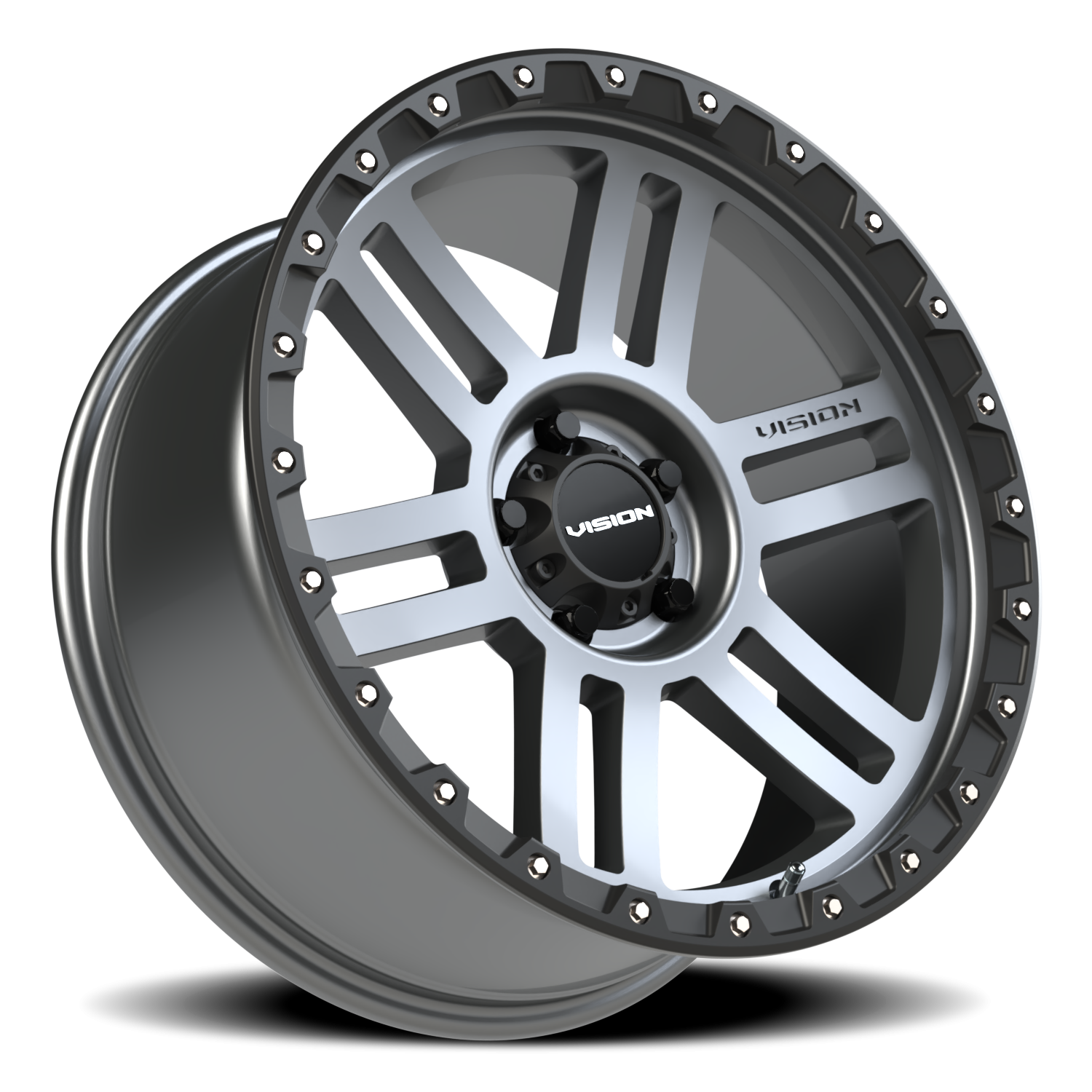 Vision MANX2 20X9 Satin Grey Wheel