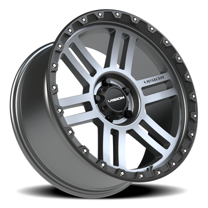 Vision MANX2 20X9 Satin Grey Wheel