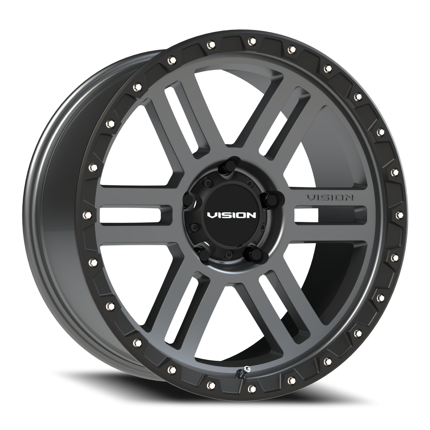 Vision MANX2 20X9 Satin Grey Wheel