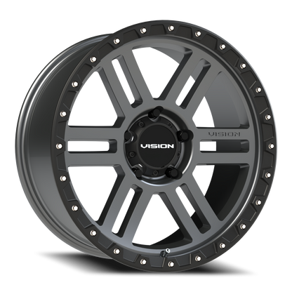 Vision MANX2 20X9 Satin Grey Wheel