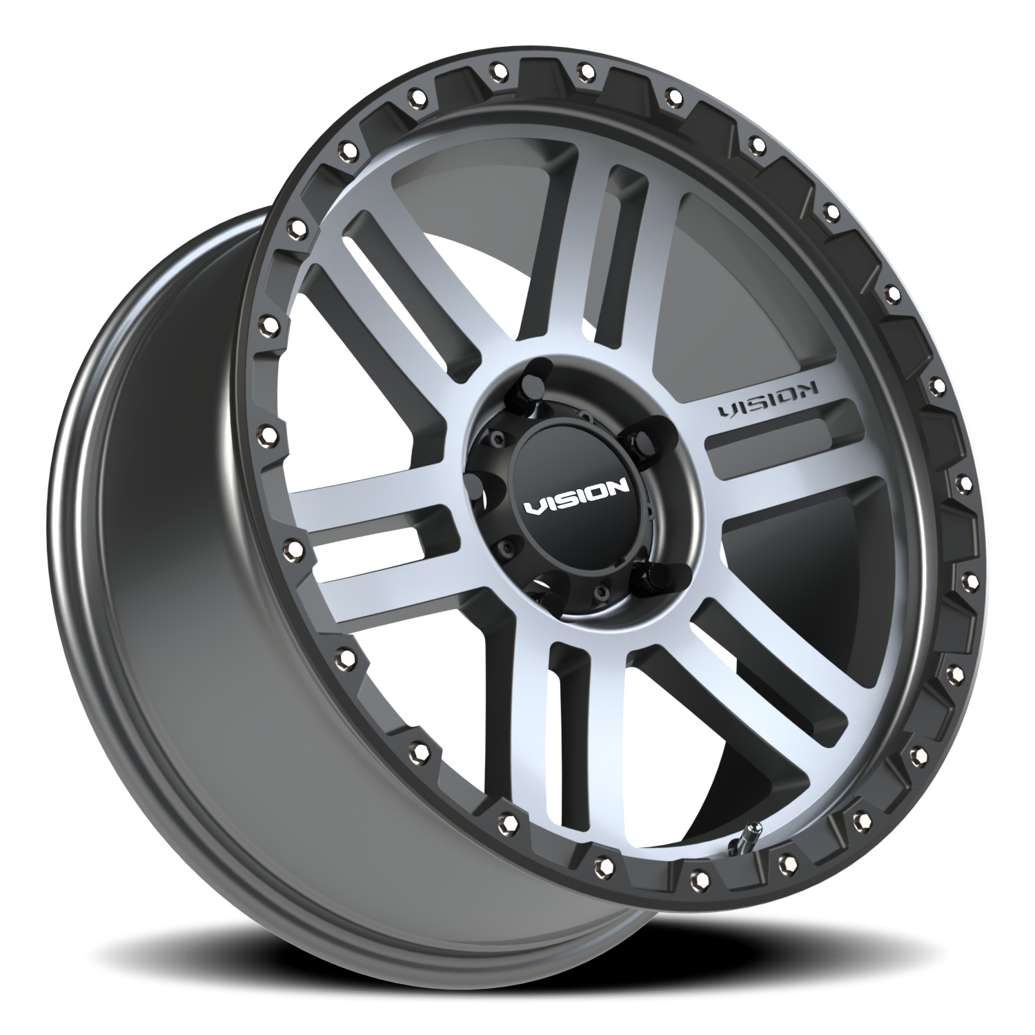 Vision MANX2 20X9 Satin Grey Wheel