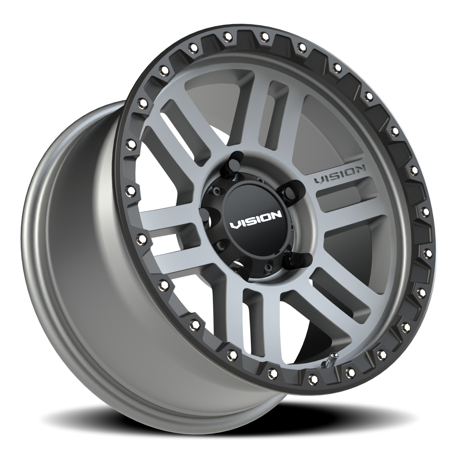 Vision MANX2 17X9 Satin Grey Wheel