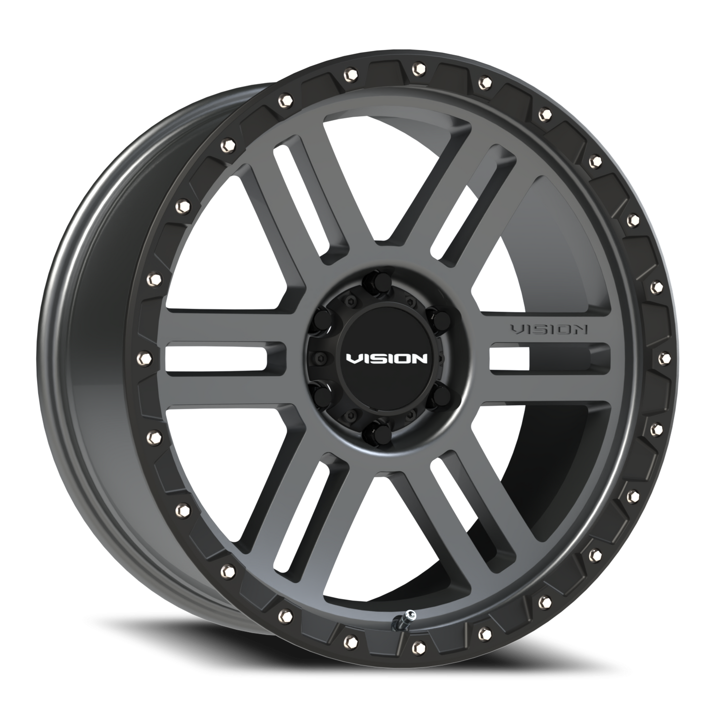 Vision MANX2 20X9 Satin Grey Wheel
