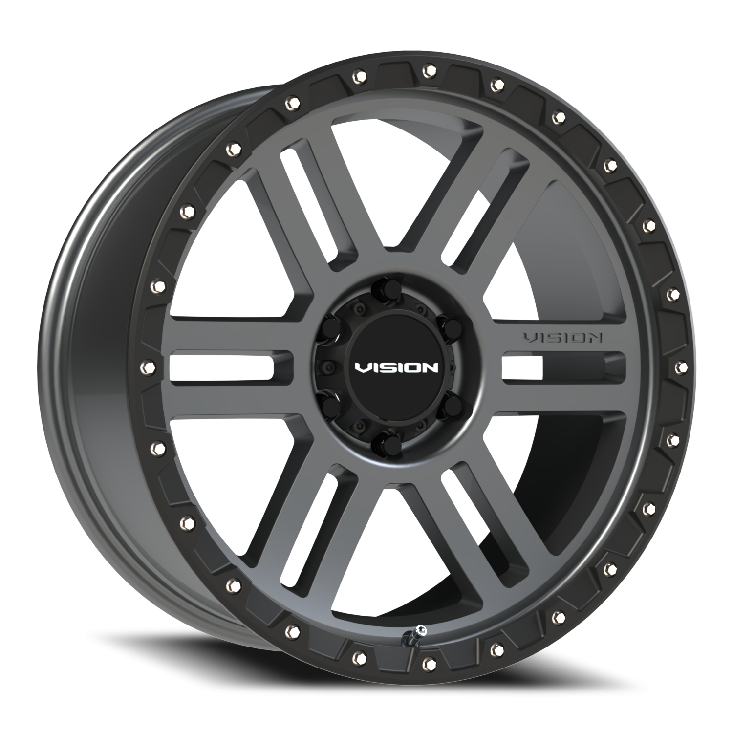 Vision MANX2 20X9 Satin Grey Wheel