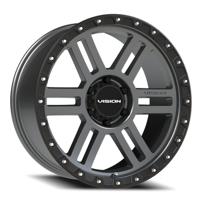 Vision MANX2 20X9 Satin Grey Wheel