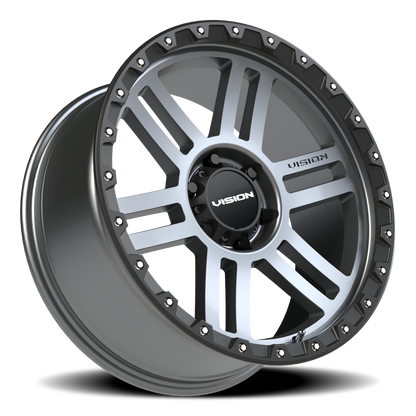 Vision MANX2 20X9 Satin Grey Wheel